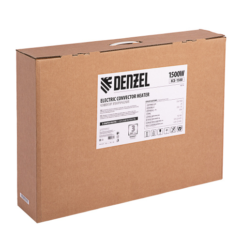 Конвектор электрический XCE-1500, 230 В, 1500 Вт, X-образный нагреватель Denzel по ценам производителя в Казани с доставкой по всей России