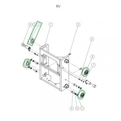 Ролик каретки мачты для ричтрака RV по ценам производителя в Казани с доставкой по всей России