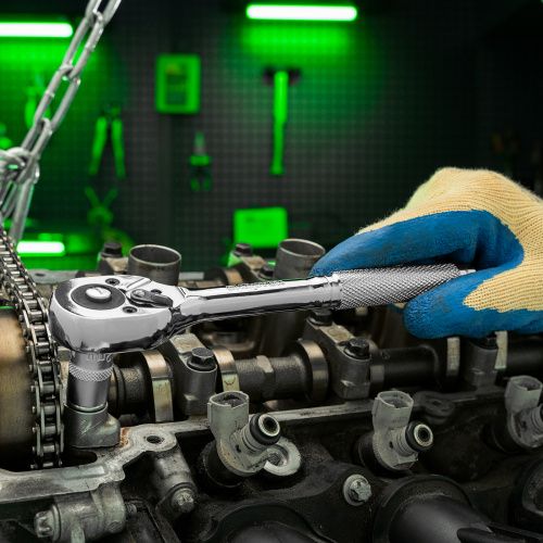 Ключ-трещотка 3/8", 45 зубьев, цельнометаллический, с быстрым сбросом, CrV, хром Сибртех купить в Москве с доставкой по всей России | ProtosMarket.ru