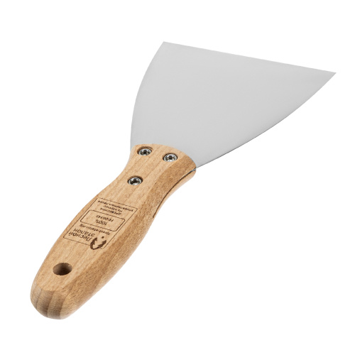 Шпательная лопатка из нержавеющей стали, 100 мм, буковая рукоятка, EFP Matrix купить в Москве с доставкой по всей России | ProtosMarket.ru