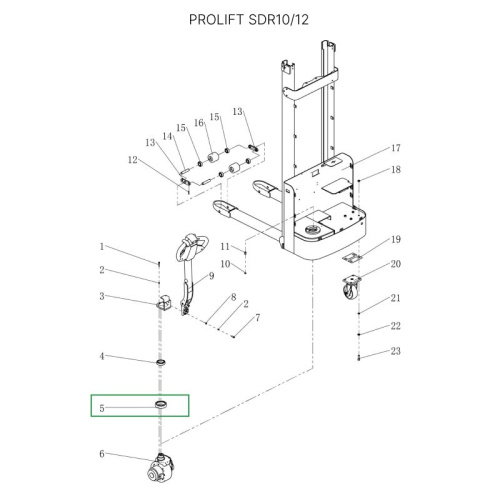 Опорный подшипник для штабелеров  для штабелеров SDR 1-1,2 т, SDR1635 (7212,30212) по ценам производителя в Казани с доставкой по всей России
