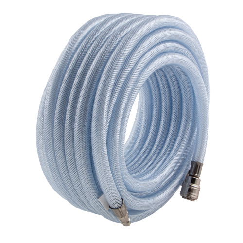 Шланг пневматический ПВХ, 10 x 16 мм, 18 бар, армированный, прозрачный, быстросъемное соединение, 15 м Stels купить в Москве с доставкой по всей России | ProtosMarket.ru