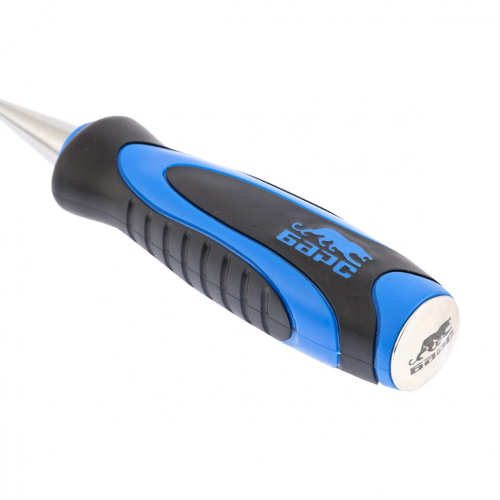 Долото-стамеска, плоская, 30 мм, двухкомпонентная рукоятка, металлический затыльник Барс купить в Москве с доставкой по всей России | ProtosMarket.ru