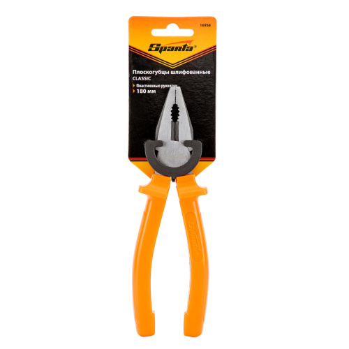 Плоскогубцы Classic, 180 мм, шлифованные, пластмассовые рукоятки Sparta купить в Москве с доставкой по всей России | ProtosMarket.ru