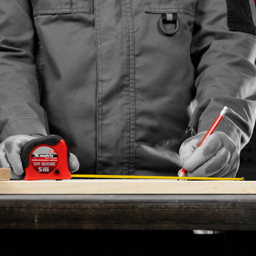 Рулетка Double fixation,5 м х 19 мм,обрезиненный корпус,двойная плавная фиксация Matrix по ценам производителя в Казани с доставкой по всей России