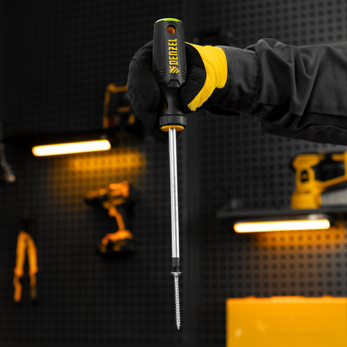 Отвертка, PZ3x150 мм, S2, 3к рукоятка Denzel по ценам производителя в Казани с доставкой по всей России