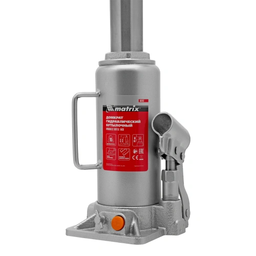 Домкрат гидравлический бутылочный, 10 т, h подъема 230-460 мм Matrix по ценам производителя в Казани с доставкой по всей России