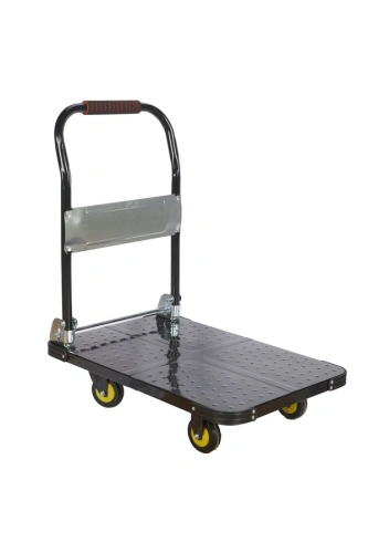 Тележка платформенная 600 кг TOR PH600 (720х470) со складной ручкой (пластиковые колеса 100 мм) по ценам производителя в Казани с доставкой по всей России