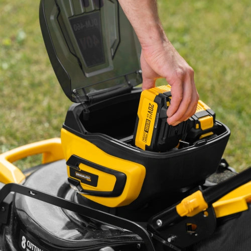 Газонокосилка аккумуляторная бесщет. DLM-460, 460 мм, травосб. 65 л., Li-Ion, 40 В Denzel по ценам производителя в Казани с доставкой по всей России