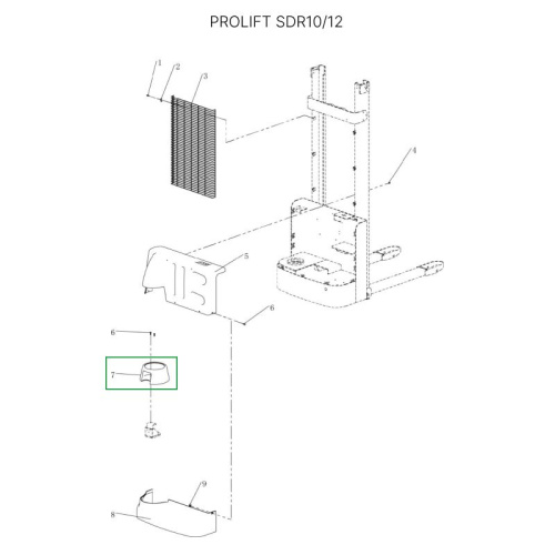 Кожух ручки управления для штабелеров SDR-S по ценам производителя в Казани с доставкой по всей России
