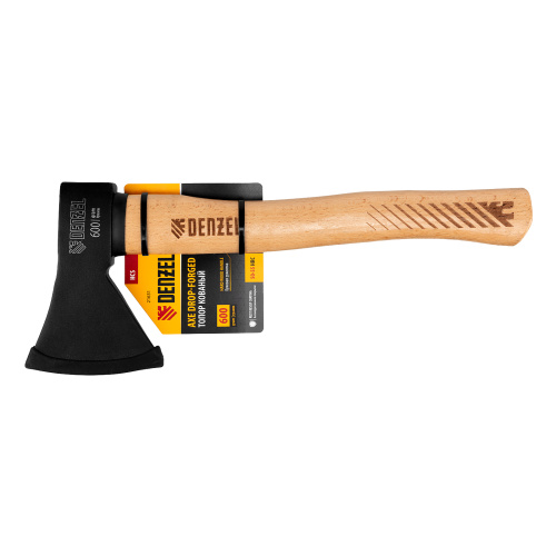 Топор, 600 г, кованый, буковое топорище Denzel по ценам производителя в Казани с доставкой по всей России