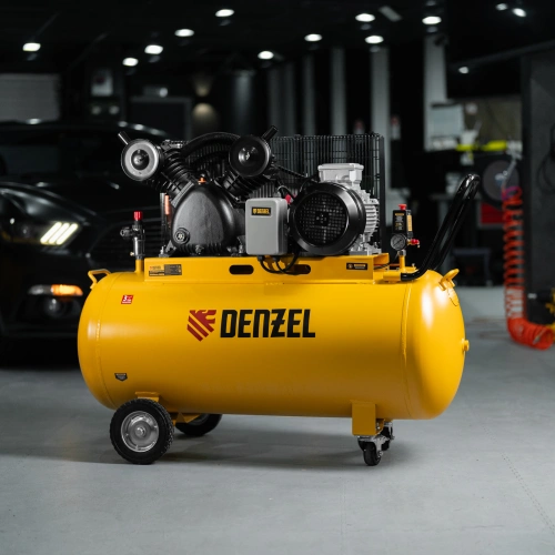 Компрессор воздушный рем. привод BCV 5500-T/200, 5,5 кВт, 200 литров, 850 л/мин Denzel по ценам производителя в Казани с доставкой по всей России