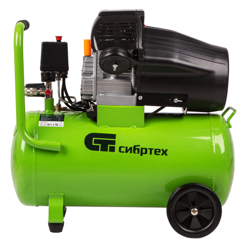 Компрессор воздушный КК-2200/50, 2.2 кВт, 350 л/мин, 50 л, прямой привод, масляный Сибртех по ценам производителя в Казани с доставкой по всей России