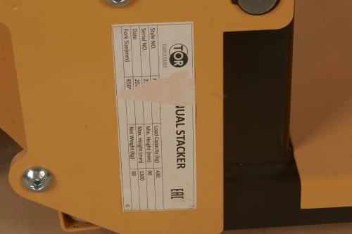 Штабелер гидравлический 0,4 т 1,3 м TOR PJ4130 облегченный по ценам производителя в Казани с доставкой по всей России