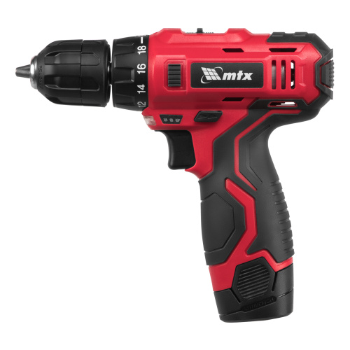 Дрель-шуруповерт аккумуляторная MCDL-12-02P, Li-Ion, 12 В, 2 акк. MTX по ценам производителя в Казани с доставкой по всей России