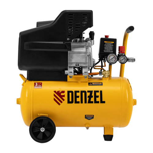 Компрессор воздушный DC1500/24, прямой привод, 1.5 кВт, 24 литра, 220 л/мин Denzel по ценам производителя в Казани с доставкой по всей России