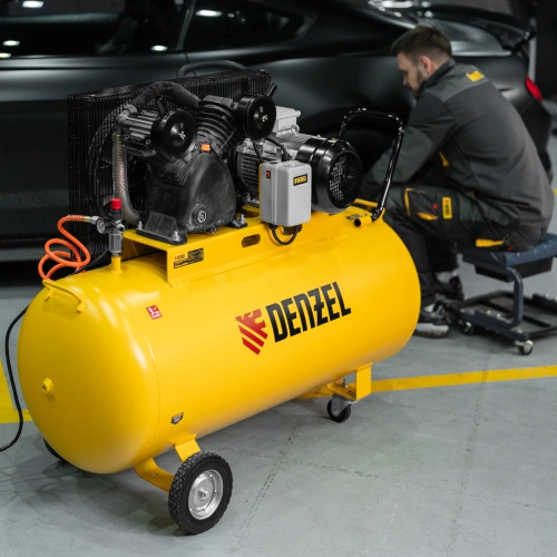 Компрессор воздушный рем. привод BCV 5500-T/270, 5,5 кВт, 270 литров, 850 л/мин Denzel купить в Москве с доставкой по всей России | ProtosMarket.ru
