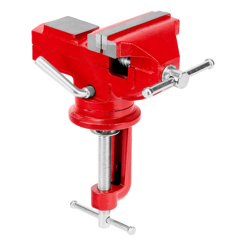 Тиски слесарные, 80 мм, настольные, поворотные, c наковальней MTX по ценам производителя в Казани с доставкой по всей России