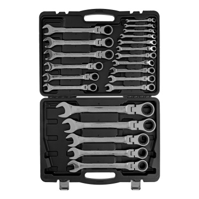 Набор ключей комбинированных, трещоточных шарнирных 22 шт. Matrix купить в Москве с доставкой по всей России | ProtosMarket.ru