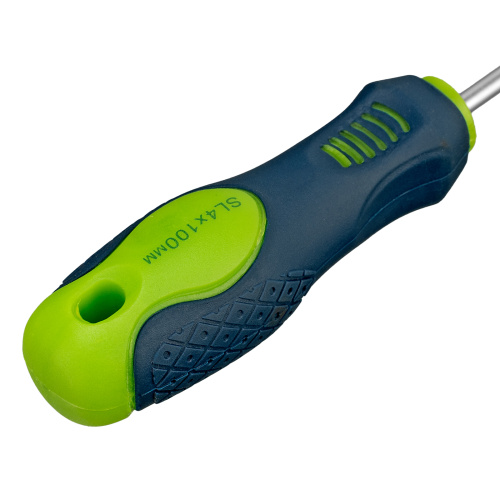 Отвертка, SL4 х 100 мм, CrV, двухкомпонентная рукоятка Сибртех купить в Москве с доставкой по всей России | ProtosMarket.ru
