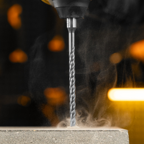 Бур по бетону, цельная крестовая пластина, 6x165 мм, SDS PLUS Denzel по ценам производителя в Казани с доставкой по всей России