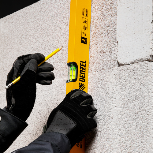 Уровень алюминиевый, 600 мм, фрезерованный, 3 глазка Denzel купить в Москве с доставкой по всей России | ProtosMarket.ru