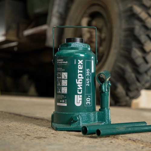Домкрат гидравлический бутылочный, 30 т, 245-385 мм Сибртех купить в Москве с доставкой по всей России | ProtosMarket.ru