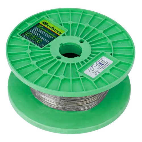 Трос металлополимерный прозрачный ПР-2.0, толщина 2.0 мм, катушка 200 метров Сибртех купить в Москве с доставкой по всей России | ProtosMarket.ru