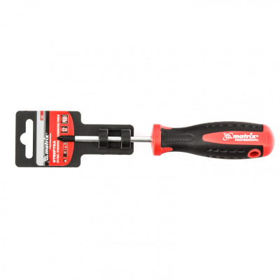 Отвертка Profi, PZ1 x 75 мм, S2, двухкомпонентная рукоятка Matrix по ценам производителя в Казани с доставкой по всей России