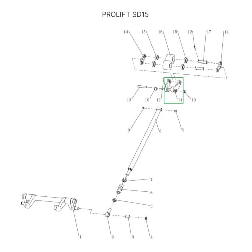 Рычаг силового блока для тележек SD15 по ценам производителя в Казани с доставкой по всей России