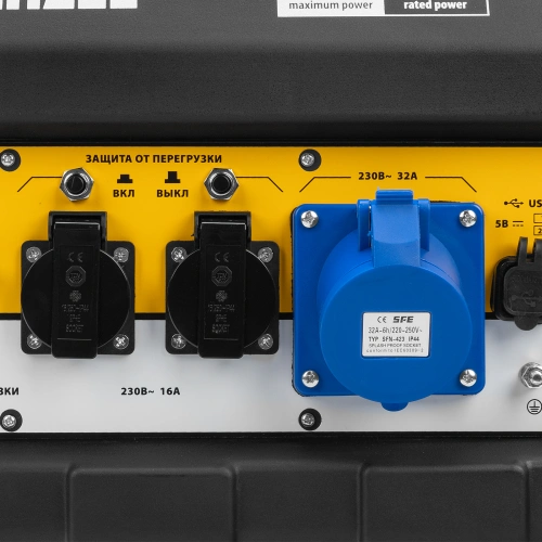 Генератор бензиновый PS 80 EA, 8.0 кВт, 230 В, 25 л, коннектор автоматики, электростартер Denzel купить в Москве с доставкой по всей России | ProtosMarket.ru