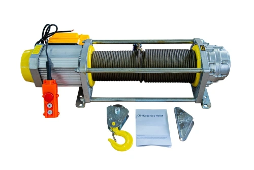 Лебедка электрическая 1000кг 100м с канатом 380В алюминиевый корпус TOR KCD(А) по ценам производителя в Казани с доставкой по всей России