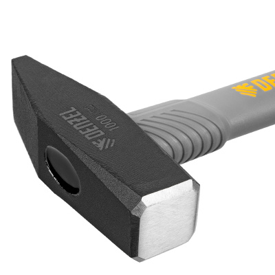 Молоток слесарный, 1000 г, кованый, фибергласовая рукоятка c TPR покрытием Denzel купить в Москве с доставкой по всей России | ProtosMarket.ru