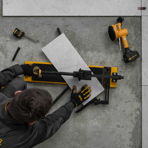 Плиткорез рельсовый 600х16мм, каретка на подш., стальная станина, усил. рукоятка-пенал Denzel по ценам производителя в Казани с доставкой по всей России