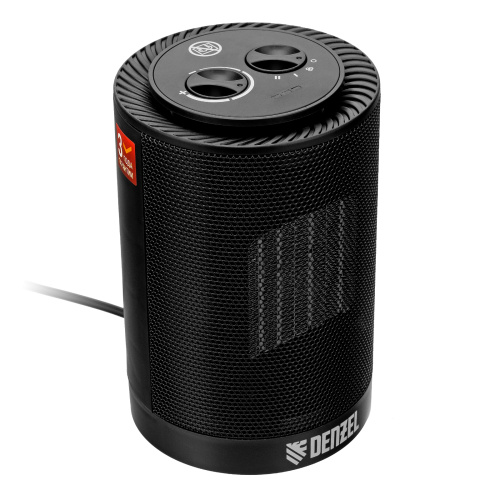 Тепловентилятор керамический DTFC-1200S, вращение, 3 реж., вент., нагрев 600/1200 Вт Denzel по ценам производителя в Казани с доставкой по всей России