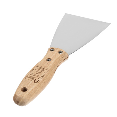 Шпательная лопатка из нержавеющей стали, 80 мм, буковая рукоятка, EFP Matrix купить в Москве с доставкой по всей России | ProtosMarket.ru