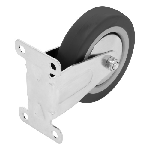 Колесо неповоротное D 100 мм, крепление  платформенное Сибртех купить в Москве с доставкой по всей России | ProtosMarket.ru