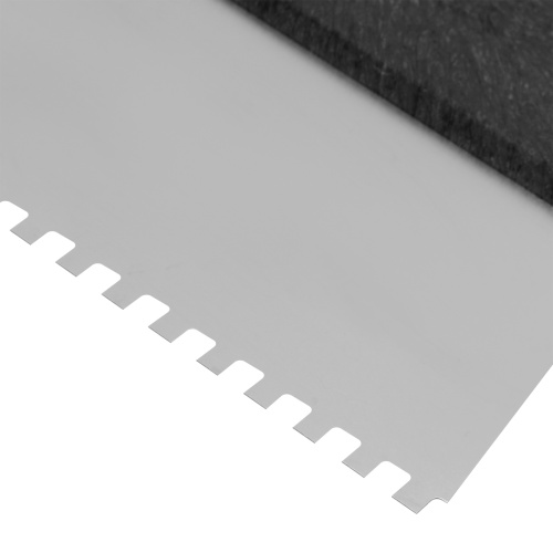 Шпатель из нержавеющей стали, 200 мм, зуб 6 х 6 мм, пластмассовая ручка Сибртех купить в Москве с доставкой по всей России | ProtosMarket.ru