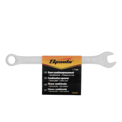 Ключ комбинированный, 7 мм, хромированный Sparta купить в Москве с доставкой по всей России | ProtosMarket.ru