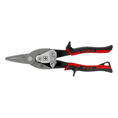 Ножницы по металлу, 250 мм, прямой рез, сталь CRMO, двухкомпонентные рукоятки, PRO Matrix купить в Москве с доставкой по всей России | ProtosMarket.ru