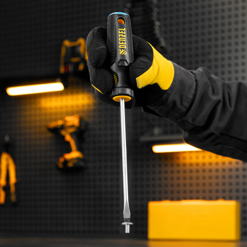 Отвертка, SL6x150 мм, S2, 3к рукоятка Denzel по ценам производителя в Казани с доставкой по всей России