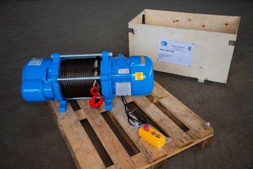 Лебедка электрическая 1000кг  70м с канатом 380В TOR KCD по ценам производителя в Казани с доставкой по всей России