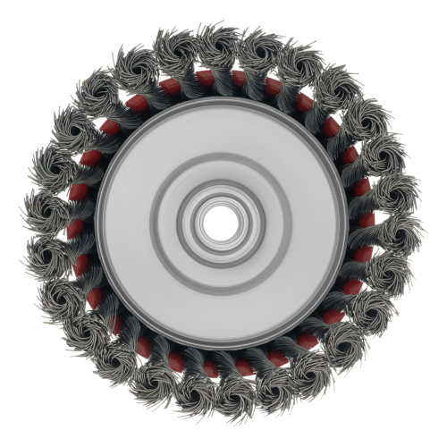 Щетка для УШМ, 125 мм, М14, "чашка", крученая проволока 0.5 мм Matrix по ценам производителя в Казани с доставкой по всей России