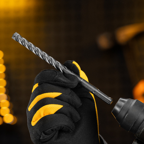 Бур по бетону, цельная крестовая пластина, 10x165 мм, SDS PLUS Denzel по ценам производителя в Казани с доставкой по всей России