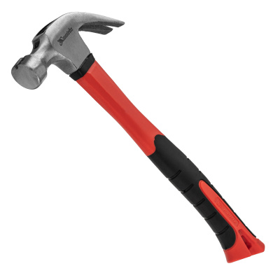 Молоток-гвоздодер optimal, 450 г, боек c магнитом, фибергласовая обрезиненная рукоятка Matrix купить в Москве с доставкой по всей России | ProtosMarket.ru