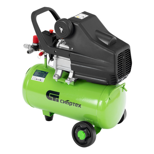 Компрессор воздушный КК-1100/22, 1, 1 кВт, 135 л/мин, 22 л, прямой привод, масляный Сибртех купить в Москве с доставкой по всей России | ProtosMarket.ru