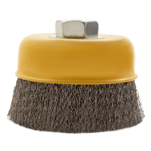 Щетка для УШМ, 75 мм, "Чашка", витая нержавеющая проволока 0.3 мм, М14 Denzel по ценам производителя в Казани с доставкой по всей России