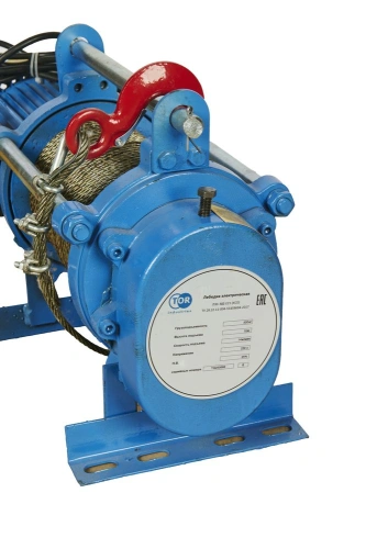 Лебедка электрическая  500 кг  70 м с канатом 220 В TOR KCD по ценам производителя в Казани с доставкой по всей России