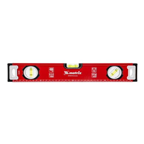 Уровень алюминиевый, фрезерованный, 3 глазка, 400 мм Matrix по ценам производителя в Казани с доставкой по всей России