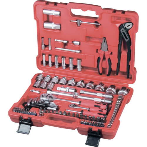 Набор слесарно-монтажный с квадратами 1/4, 1/2 и 5/16", 117 предметов Matrix ProFI по ценам производителя в Казани с доставкой по всей России